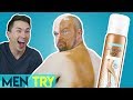 Men Try Fake Tan - Self Tanning Makeup Spray