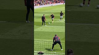Pre Game. Casemiro last home game at Old Trafford #mufc #casemiro #stretfordend