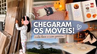 VLOG CHEGARAM OS MÓVEIS A MUDANÇA VAI COMEÇAR - minha semana leve e sem pressa