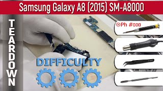 Как разобрать 📱 Samsung Galaxy A8 (2015) SM-A8000 Разборка и ремонт