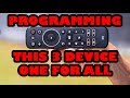 Programming Your One For All Universal Remote Control to ANY Device!