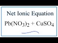 Net Ionic Equations and Solubility