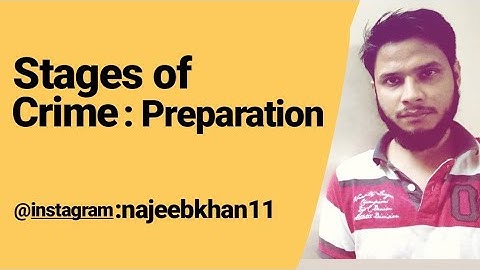Preparation under stages of crime IPC