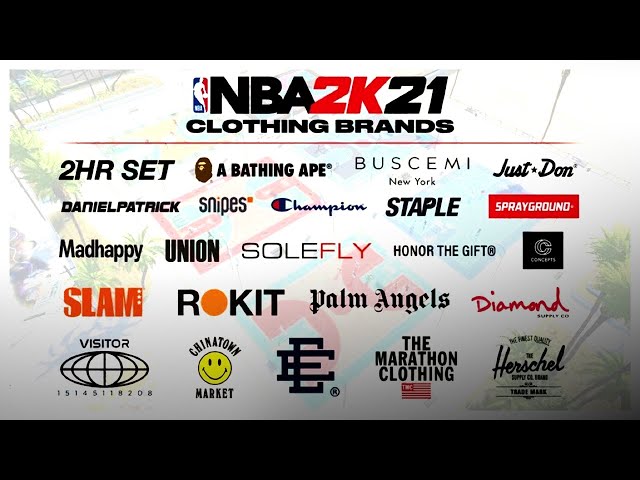 NBA 2K21 Clothing Brands Revealed Including BAPE, Champion, and Marathon