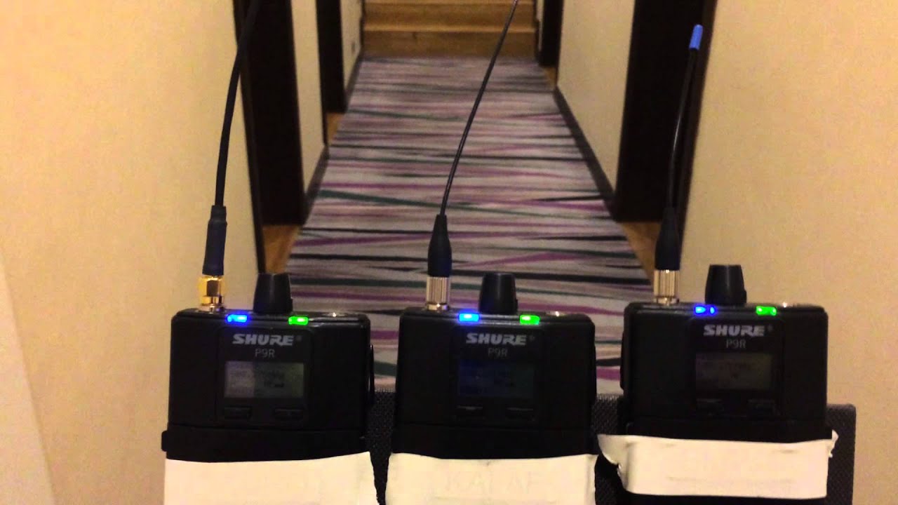 Testing my homemade antenna on Shure Psm900 vs stock antenna vs wrong antenna.