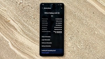 How to check model number in Samsung Galaxy A42 5G
