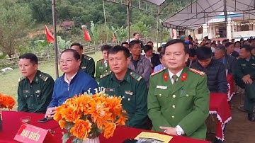 Thượng Tá Nguyễn Quang Thủy, Trưởng Công an huyện dự Ngày hội Đại đoàn kết toàn dân tộc tại bản Xắng