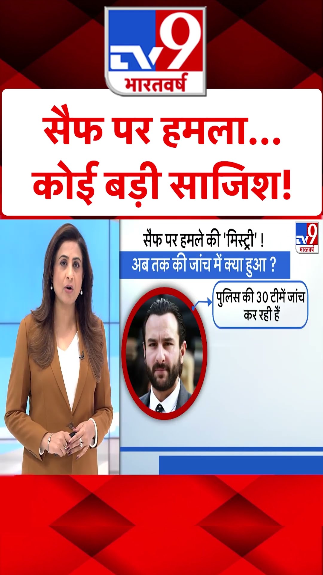Saif Ali Khan Attack: सैफ पर हमला...कोई बड़ी साजिश! | Mumbai Police | Maharashtra | #tv9shorts