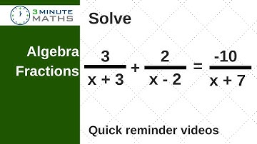 Solving algebra fractions with a quadratic - GCSE maths level 7+ - hard!