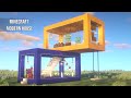 Minecraft modern house with pool - Tutorial