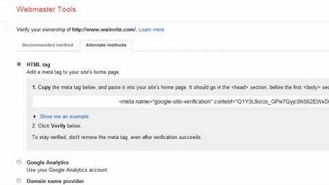 How To Verify Domain Webmaster Tools & Set Preferred Domain