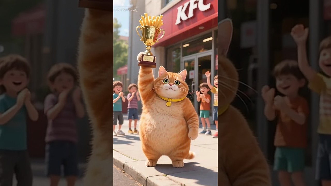 Big Cat Starts a Fries Rain Dance! 