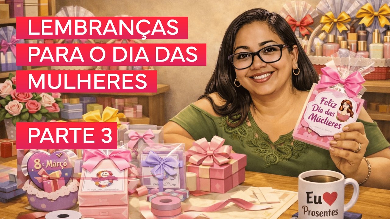 PASSO A PASSO DE LEMBRANÇAS PARA O DIA DAS MULHERES - Parte 3