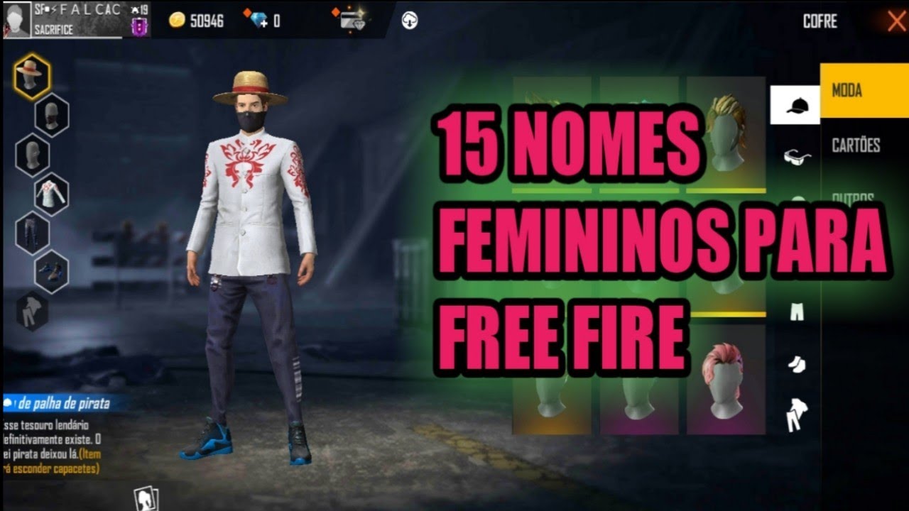 Nomes femininos para FREE FIRE!!!-FALCÃO22- 