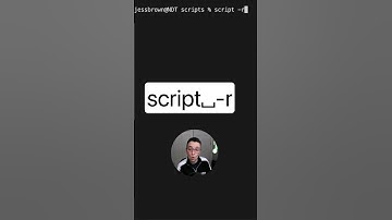 Record your terminal sessions...right in the terminal