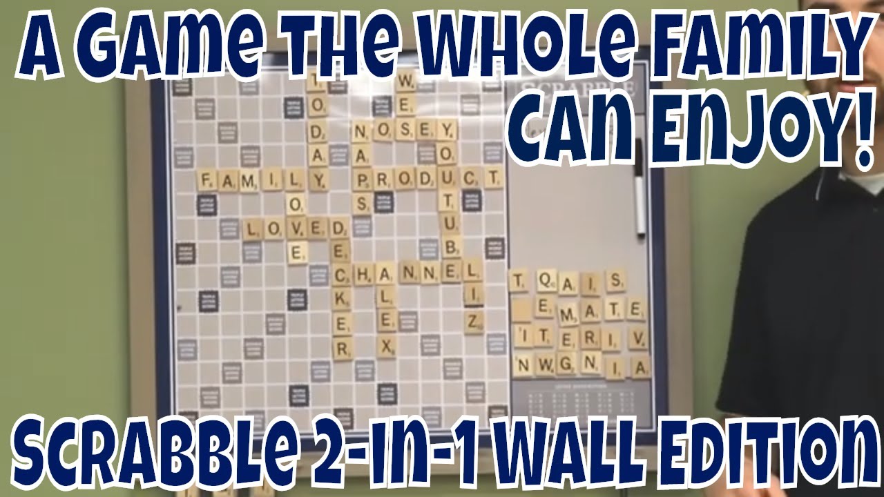A Game the Whole Family Can Enjoy! Scrabble Deluxe 2-in-1 Wall