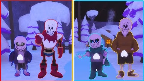 All Undertale and UnderSwap characters Showcase in UNDERBATTLE REMASTERED V2: Battle Of Multiverses