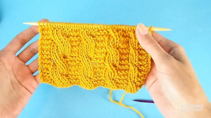 Three Ways to Knit Cables Without a Cable Needle - 10 rows a day