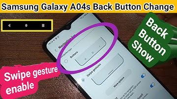 Samsung galaxy A04s Back button not show problem solve