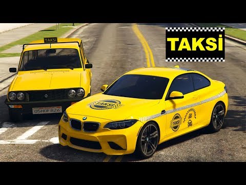 Yeni Model ve Eski Model Taksi Arabalar 1.Olmak İçin Yarışıyor - GTA 5