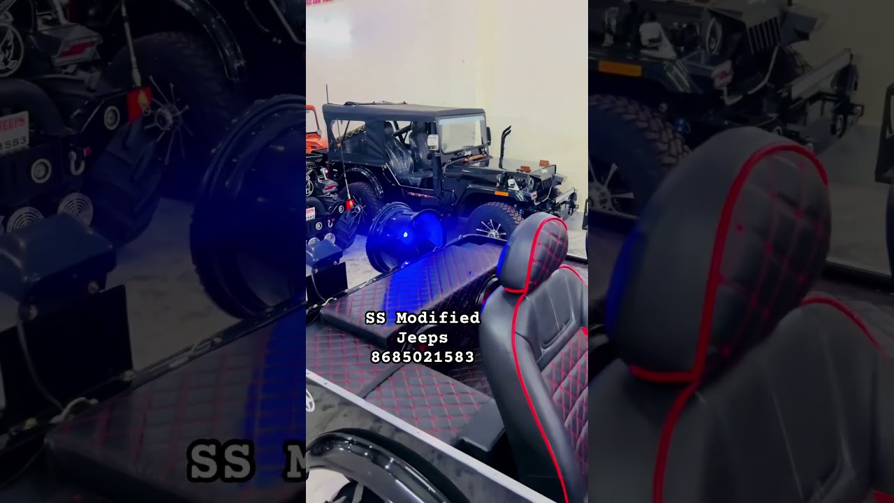 New Red And Black Modified Jeep Ready Available 