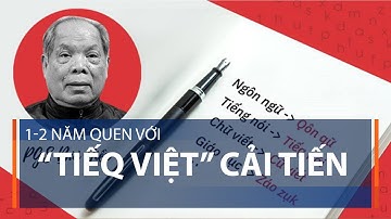1-2 năm quen với “Tiếq Việt” cải tiến  | VTC1