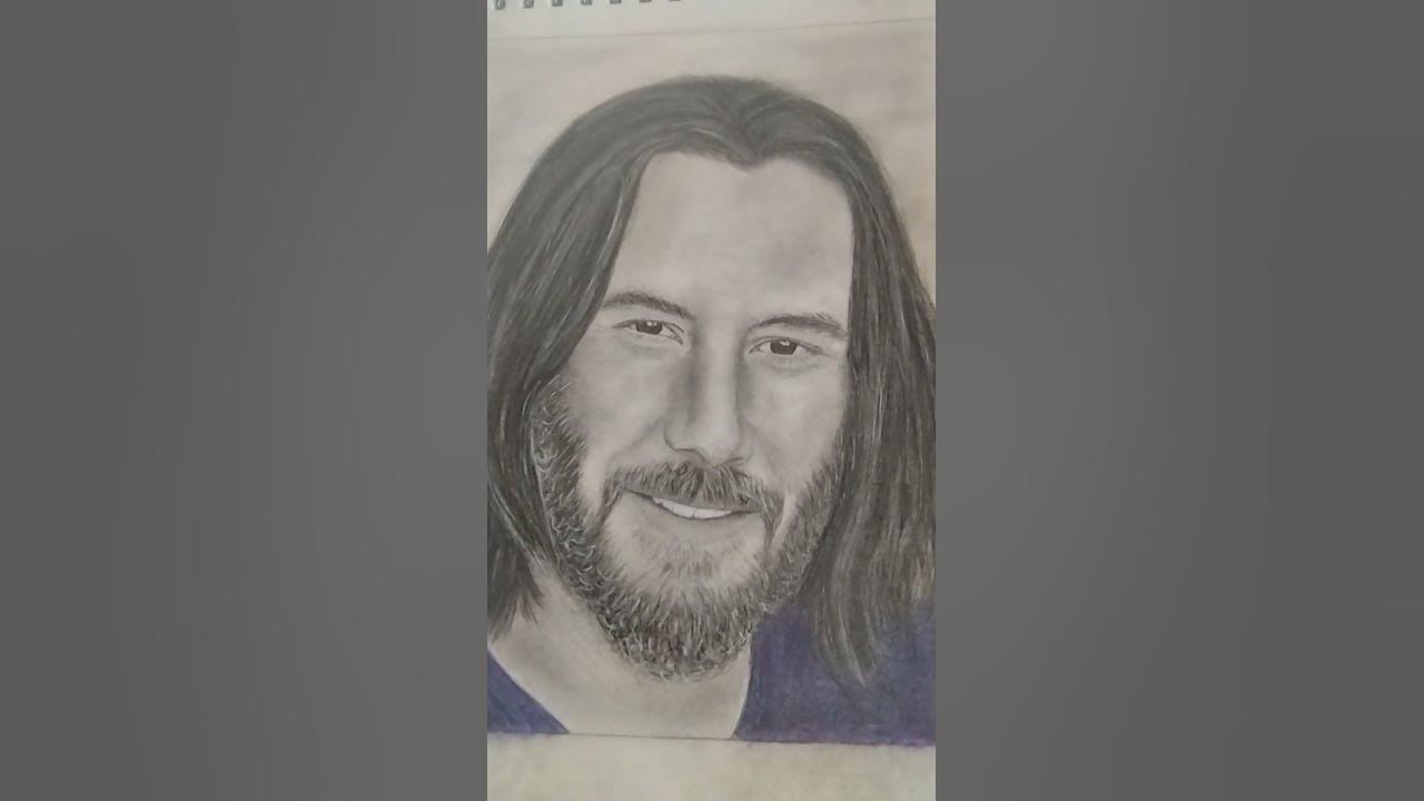 Keanu Reeves Portrait Drawing #keanureeves #drawing #draw #portrait # ...