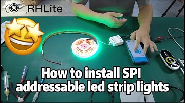 How to install SPI addressable led strip