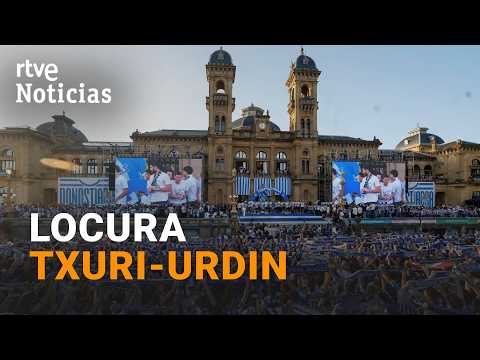 San Sebastián celebra el cuarto título de Copa del Rey de la Real Sociedad con masiva concentración