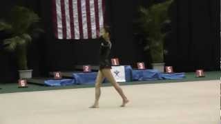 12-Year-Old Elena Shinohara Freehands At 2012 Us Junior Olympics Rhythmic Gymnastics 新体操小学生