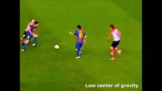 Messi's low center of gravity Resimi