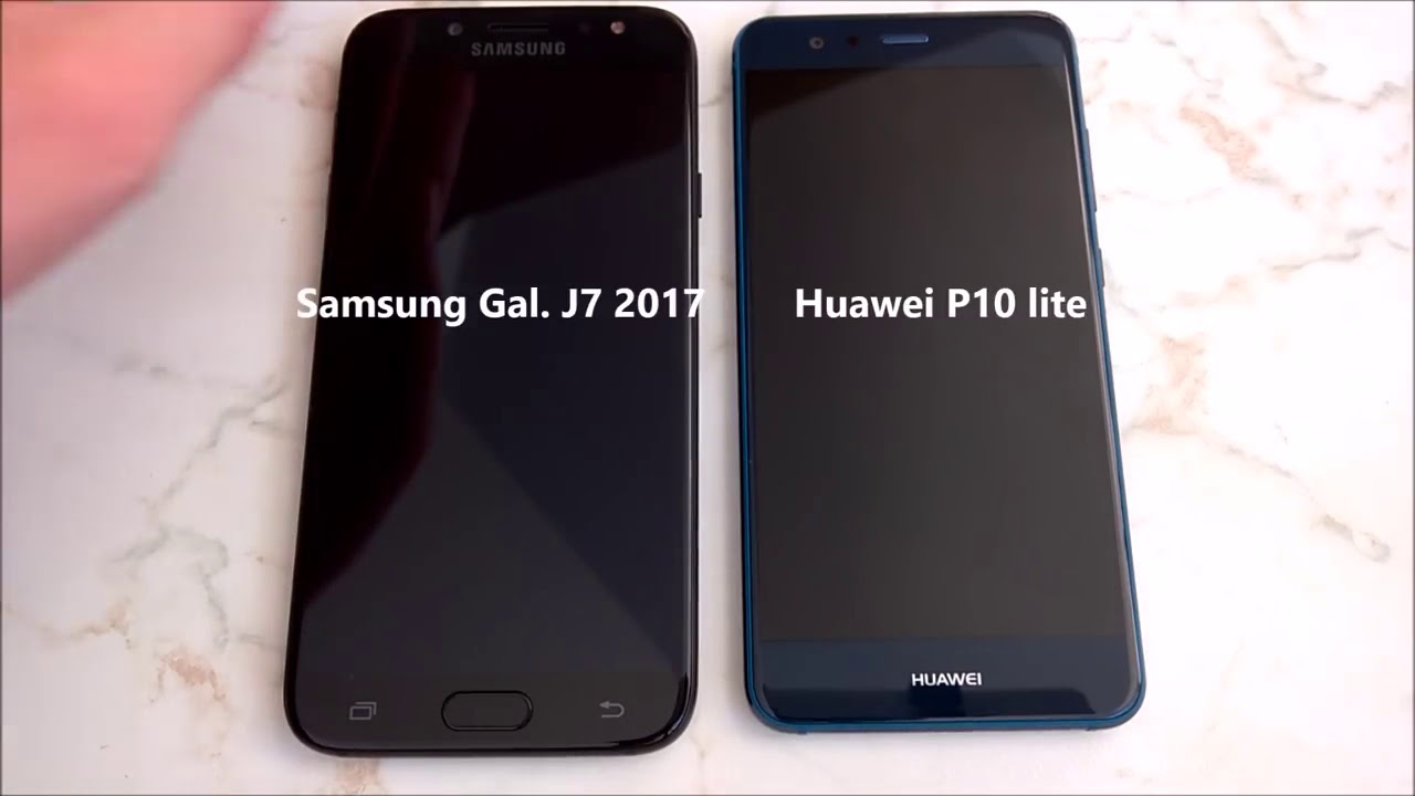 Samsung Galaxy A3 2017 Vs Huawei P10 Lite Samsung Galaxy J7 2017 vs Huawei P10 Lite - SPEED TEST - - YouTube