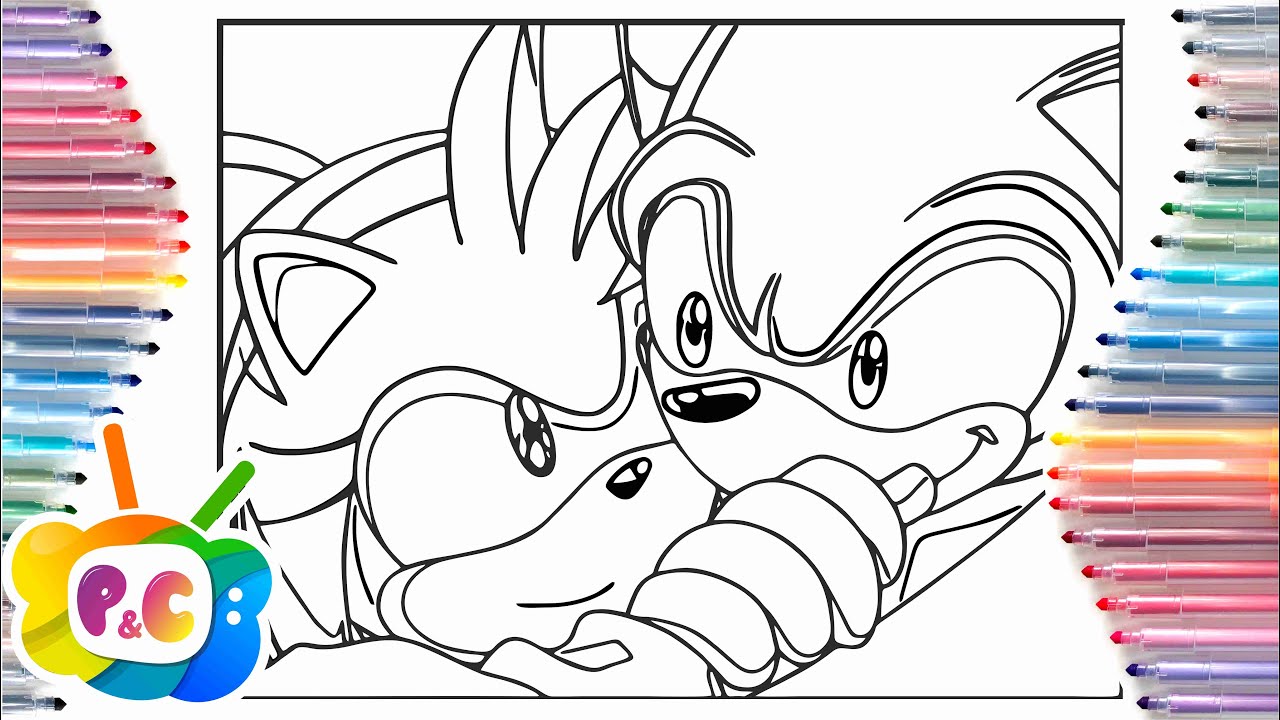 Sonic and Amy Rose love Coloring page / Sonic Coloring pages / Arcando ...
