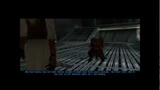 The Death of Darth Malak
I hate the glasses on my character :D And if youre wondering, I know the canon Revan is a male, but I didnt know that when I started this game (I played this game through a long time ago, but now I just couldnt resist recording Malaks awesome lines that have been in my mind lately all the time).
And if you really care to know how I defeated him, I just ran around, threw my lightsaber, ran, threw lightsaber, ran.... Sometimes used med packs, but nothing else. I also let him get his health back from all the Jedi, so I did that so many times :D But the good thing about throwing lightsaber in KotOR is that it always hits :) The Death of Darth Malak