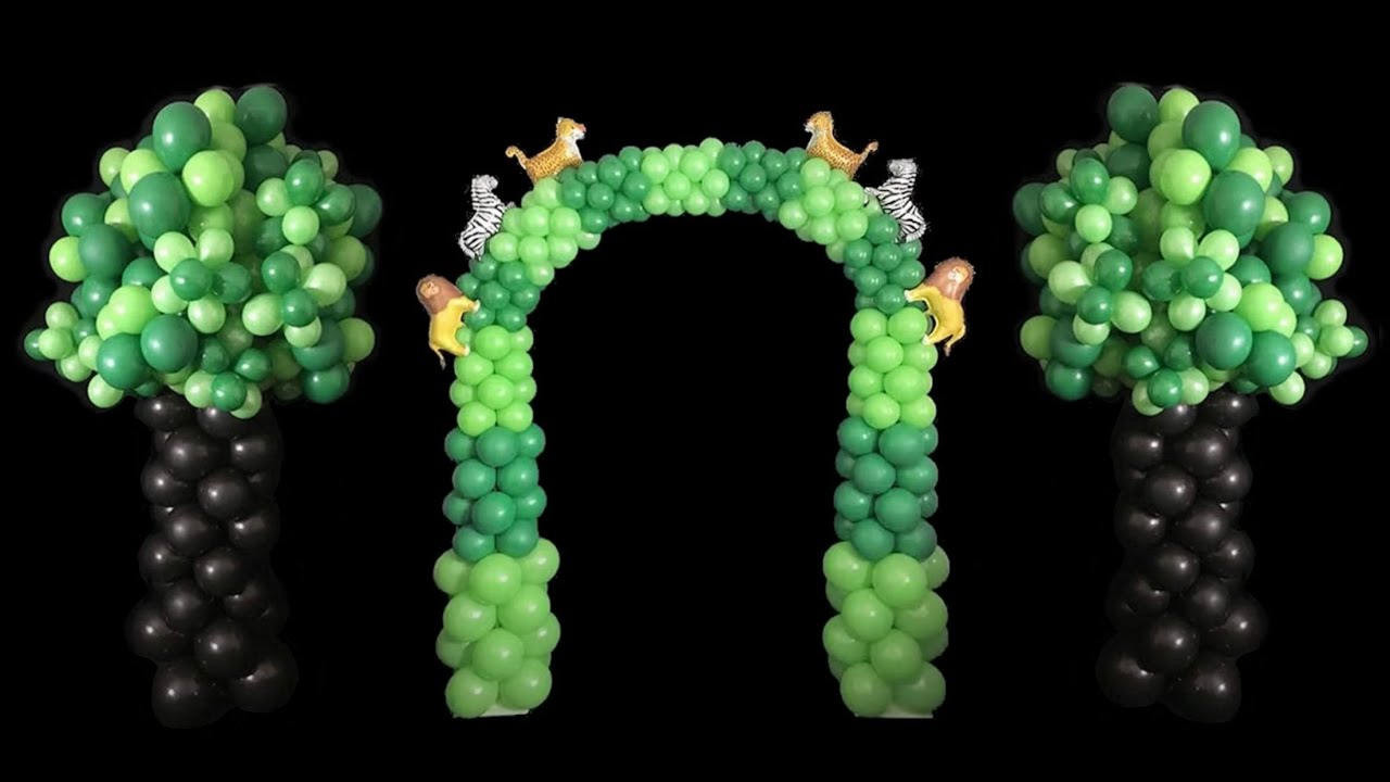 Simple Balloon Layout Tree Visualization Example How To Make Easy Balloon Arch & Tree - YouTube