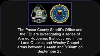 Deputies searching for 2 suspects in armed robbery cases
