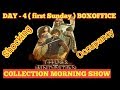 Thugs of Hindostan 4th day ( Sunday ) boxoffice collection | audience occupancy morning shows