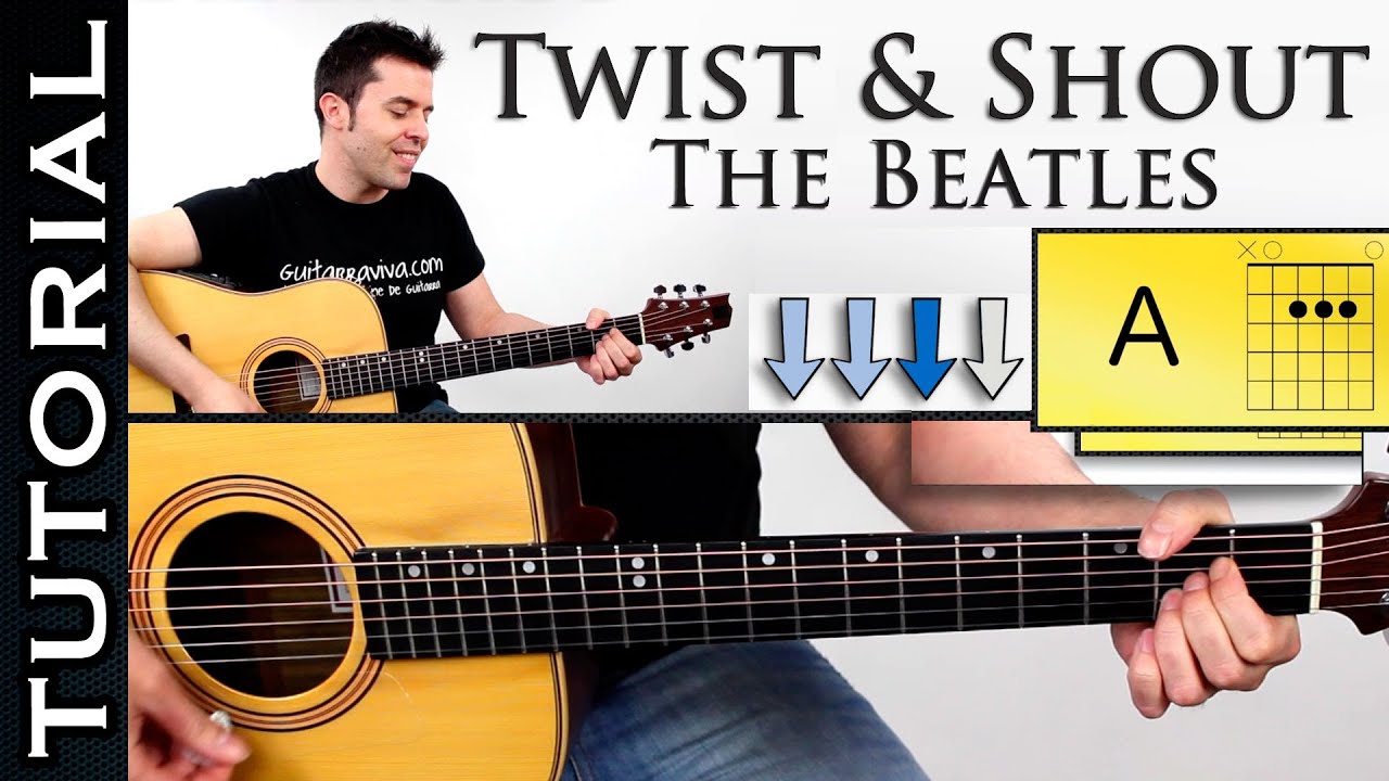 Como tocar TWIST AND SHOUT en guitarra acustica fácil tutorial con acordes  - YouTube