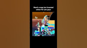 Europe but the colours are inverted #europe #geography #mapping #map #geo