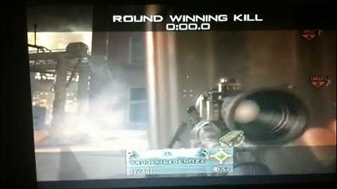 mw2 random FMJ quick scope through bin and wall!!