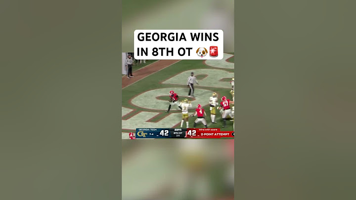 Georgia defeats Georgia Tech in 2nd most OTs ever 😳 #shorts