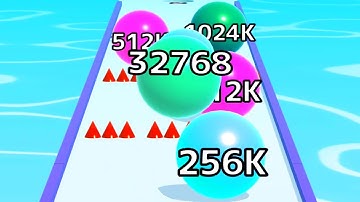 Ball Run Infinity Number Up To (128M, 256M, 512M, 1024M) ! All Levels Gameplay Part 288 android, ios