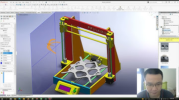 Simulate 3D printer models with 3 degrees of freedom with SolidWorks Software