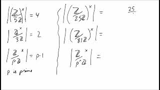 Multiplicative Groups in a Mod