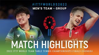 Highlights Tomokazu Harimoto Jpn Vs Ovidiu Ionescu Rou Mt Grps 