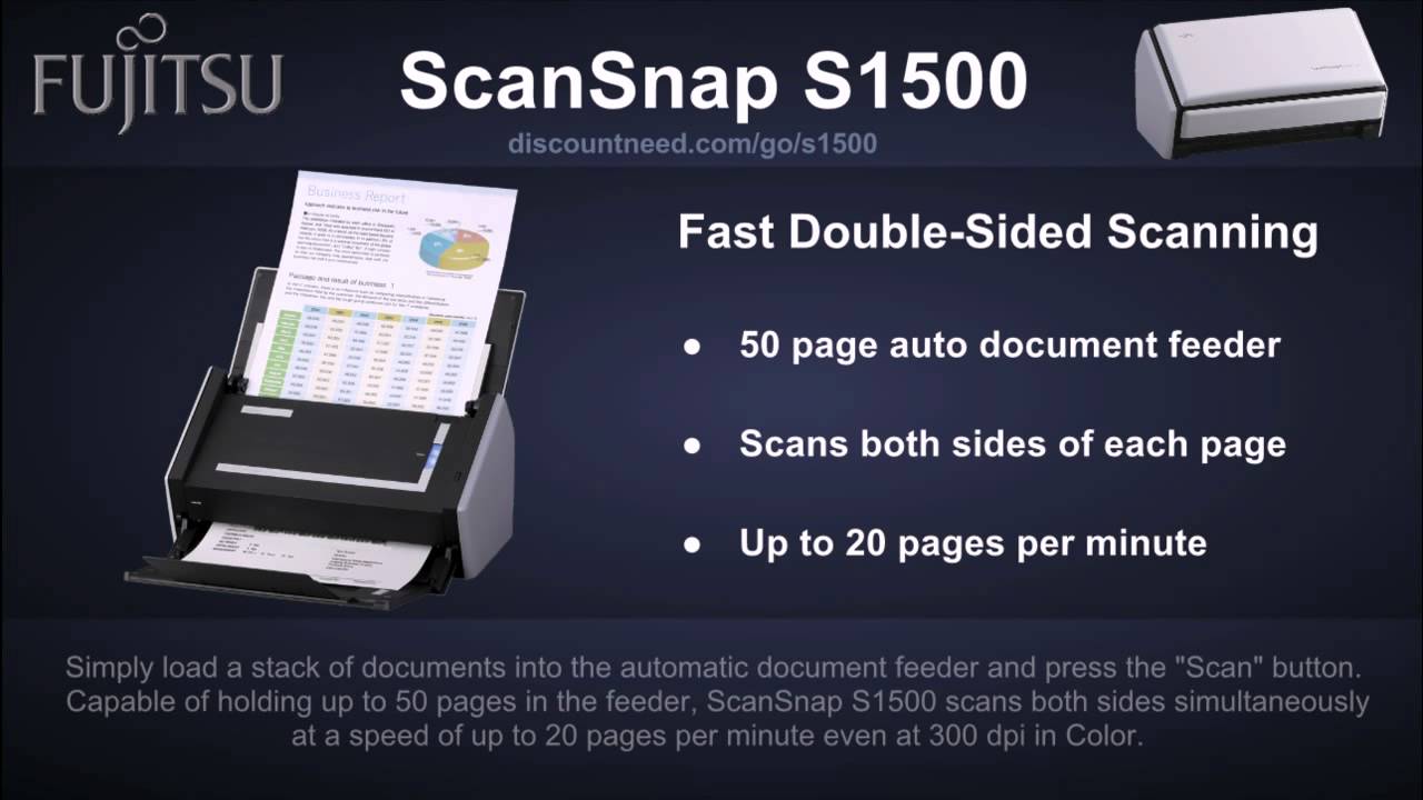 Fujitsu ScanSnap s1500 Review and Best Price on Fujitsu ScanSnap s1500  YouTube