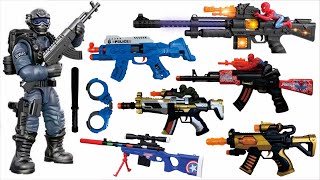 Toy gun unboxing inspection, electric gun sound and light testing, AK47 assault rifle testing