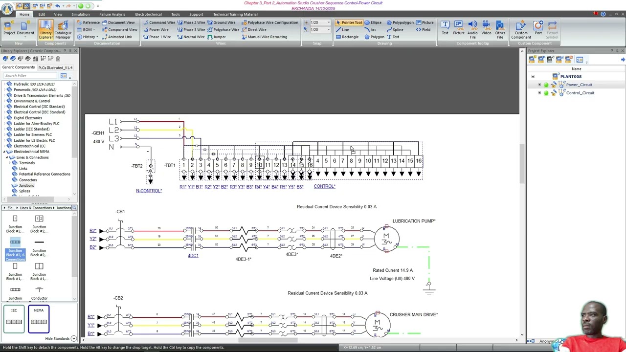 Chapter 3 Part 2 Automation Studio Crusher Sequence Control Power Circuit