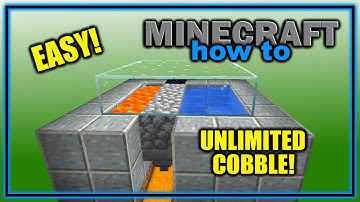 How to Make an EASY Cobblestone Generator in Minecraft! (No Redstone) | Easy Minecraft Tutorial