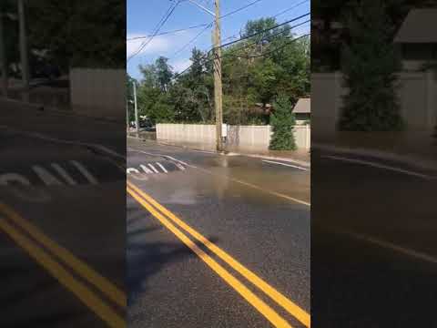 Video: Water Main Break Causes Road Closure In Rockland